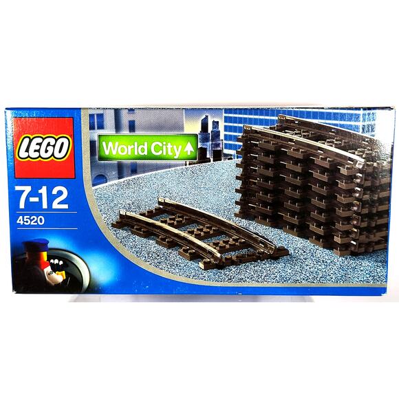 LEGO 4520 Trains CURVED RAILS, New, See Pics/Description! - Picture 1 of 6